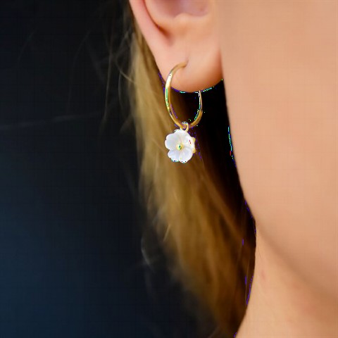 jewelry - Snowdrop Flower Ring Silver Earrings Gold 100349585 - Turkey