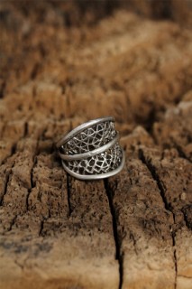 Rings - Authentic Motif Design Adjusted Women's Ring 100319133 - Turkey
