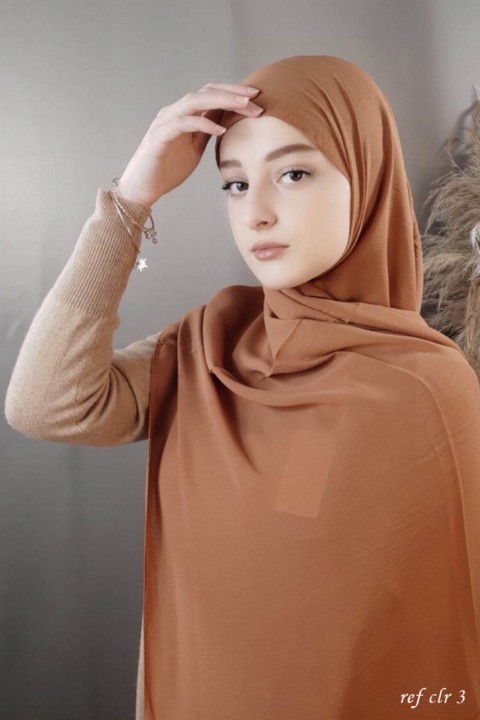 Woman Bonnet & Hijab - حجاب جاز بريميوم كلاي أحمر - Turkey