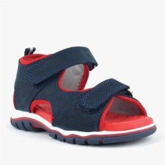 Shoes - Sandales Velcro En Cuir Véritable Pour Bébé Garçon 100278866 - Turkey