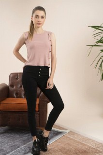 Woman Clothing - Women's Zero Sleeve Camisole Tshirt 100326450 - Turkey