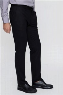Men's Black Cold Dynamic Fit Relaxed Cut Knitted Sports Trousers 100350681