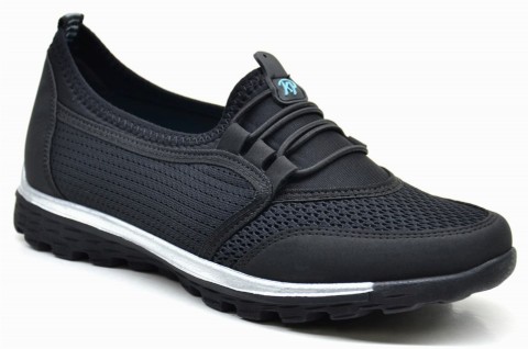 Sneakers & Sports -  أسود - حذاء نسائي، حذاء رياضي قماش 100325142 - Turkey