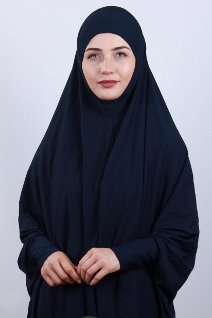 All occasions - 5XL Veiled Hijab Navy 100285104 - Turkey