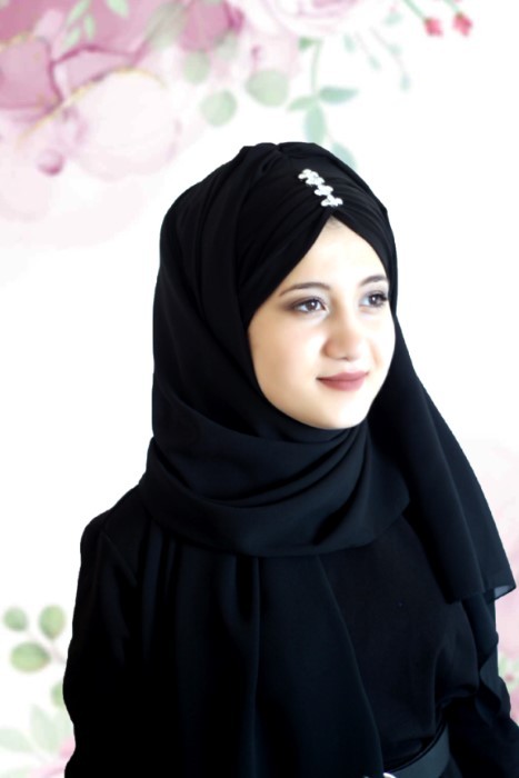 Ready to wear Hijab-Shawl - Black - Code: 62-14 100294039 - Turkey