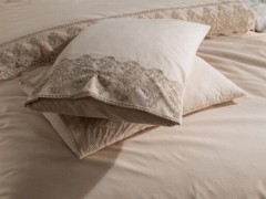 French Lace Lace Dowry Duvet Cover Set Cream 100331893