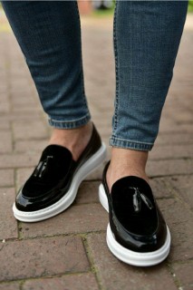 Daily Shoes - حذاء رجالي جلد براءات الاختراع أسود 100341770 - Turkey