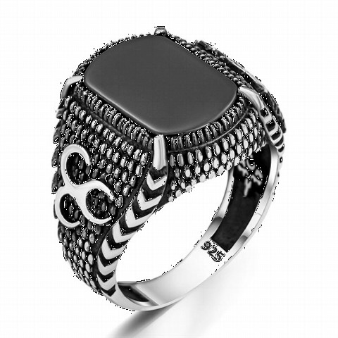 Others - Bozkurt Patterned Claw Silver Ring 100350215 - Turkey