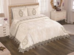 Bedding - French Guipure Dowry Pique Set Cloud Cream 100259573 - Turkey