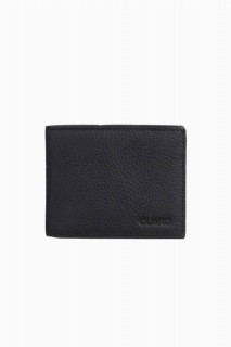 Leather - Black Leather Men's Wallet 100345750 - Turkey