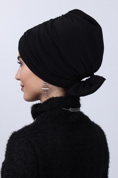 Bidirectional Cap Black With Filled Bow 100284882