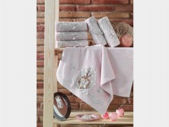 French Guipure Butterfly Dowry Bamboo Towel Powder 100259756