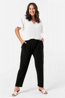 Pants-Skirts - Angelino Large Size Flexible Pocket Trousers 100276416 - Turkey