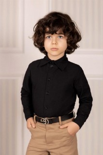 Boy's Shirt, Pants and Belt Beige Bottom and Top Suit 100328363
