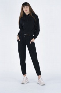 Lingerie & Pajamas - طقم بدلة رياضية بجيب كارغو مخطط للنساء 100326321 - Turkey