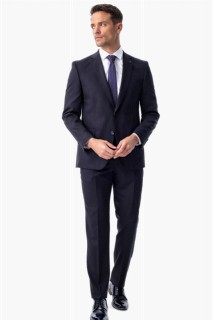 Suit - بدلة رجالية بمقاس ديناميكي أزرق كحلي 100351478 - Turkey