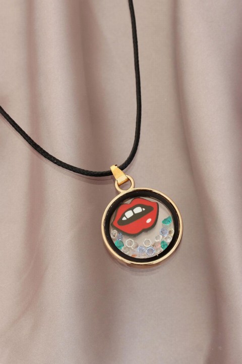 jewelry - Lip Shaped Women's Necklace 100318992 - Turkey