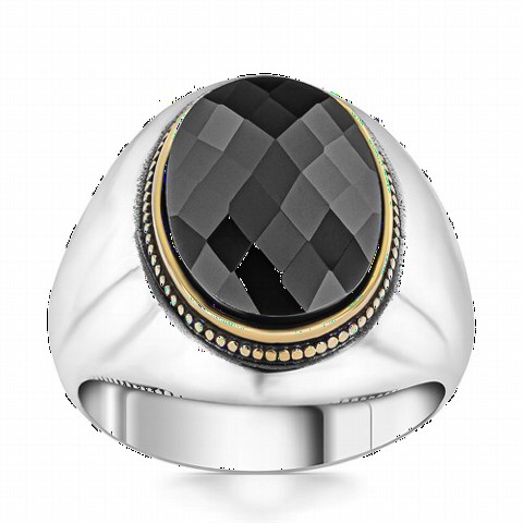 Plain Silver Ring With Zircon Stone 100350299