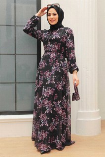 Woman Clothing - Robe hijab noire 100340253 - Turkey