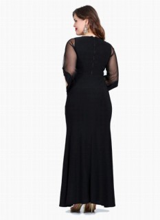 Evening Dress Sleeves Tulle Dress 100275959