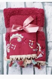 Dowry Land Delfina Embroidered 2 Pcs Towel Set Fuchsia 100330195