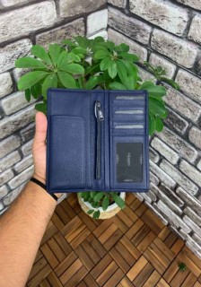 Handbags - Portefeuille à main en cuir avec compartiment pour téléphone bleu marine Guard Chelsea 100345778 - Turkey