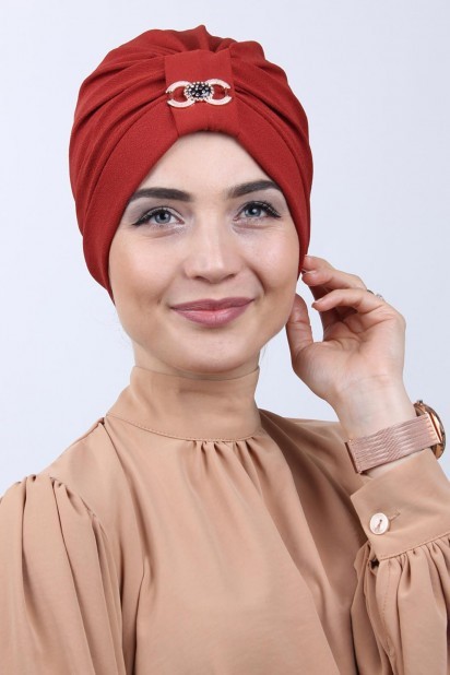 Woman Bonnet & Turban - Tuile de capot double face bouclée - Turkey