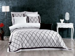 Dowry Bed Sets - Dowry Land Pyramid 4 Piece Bedspread Set Smoked Tile 100332040 - Turkey
