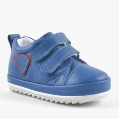 Baby Boy Shoes - Genuine Leather Blue First Step Toddler Baby Shoes 100278843 - Turkey