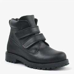 Boots - Rakerplus Neson Genuine Leather Black Kids Boots 100352497 - Turkey