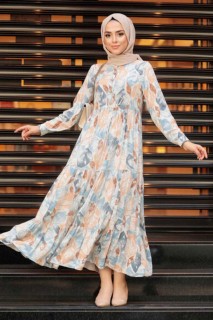 Daily Dress - فستان حجاب أزرق 100341758 - Turkey