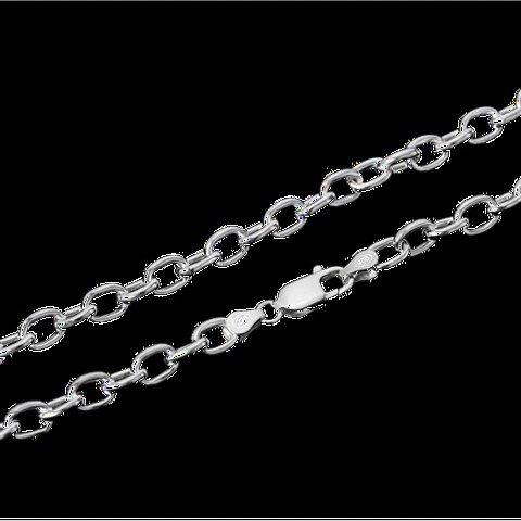 Hollow Silver Chain Necklace 100350107