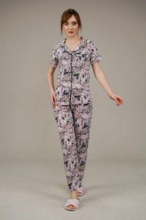 Pajamas - Damen Schlafanzug mit Blumenmuster 100325967 - Turkey
