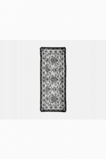 Knitted Panel Pattern Console Cover Spring Black 100259218