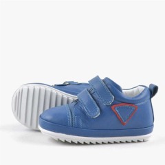 Genuine Leather Blue First Step Toddler Baby Shoes 100278843