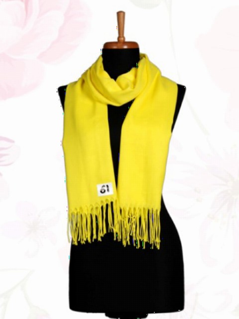 Pashmina with Fringe - Hot Yellow / code: 1-61 100279645 - Turkey