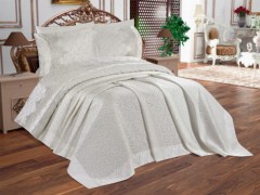 Duvet Cover Sets - Carolina Jacquard Cotton Satin Double Duvet Cover Set Claret Red 100331400 - Turkey