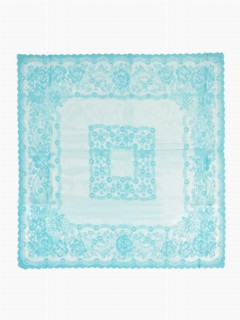 Table Runner - Knitted Panel Pattern Console Cover Delicate Turquoise 100259221 - Turkey