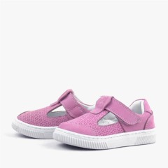 Bheem Genuine Leather Pink Baby Sneaker Sandals 100352458