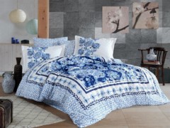 Bedding - ميموزا فيلفيت ملاءات سرير مزدوجة 8 قطع مع غطاء لحاف أنثراسايت 100330219 - Turkey
