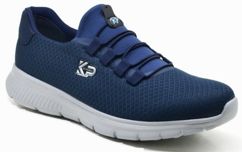 Sneakers & Sports - - كحلي - حذاء رجالي، قماش سنيكرز 100325273 - Turkey