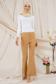others - Women's Cursing Detailed Flared Trousers 100326034 - Turkey