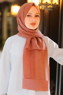Shawl - Châle Hijab Terre Cuite 100339503 - Turkey