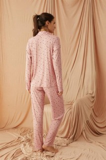 Women's Buttoned Pajamas Set 100325979