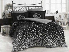 Bedding - ستارز طقم غطاء لحاف مزدوج أسود 100260219 - Turkey