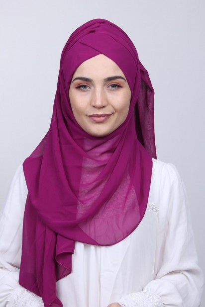 Ready to wear Hijab-Shawl - Bon Châle Vin - Turkey