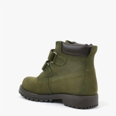 Rakerplus Neson Genuine Leather Green Velcro Kids Boots 100352498