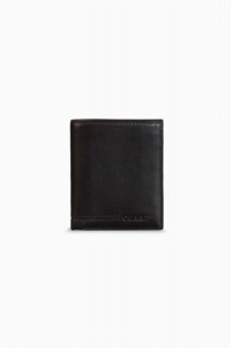 Wallet - Braune Single Piston Vertikale Herren-Geldbörse aus Leder 100345796 - Turkey