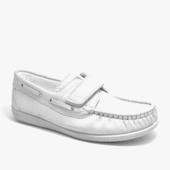 Feniks White Velcro Youngsters Timber Shoes 100278569