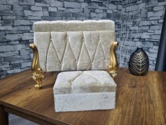 Avangarde Luxurious Double Dowry Chest with Stones Cappucino 100331148
